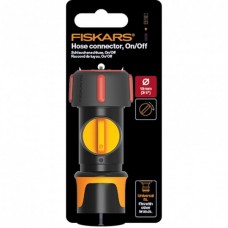 FISKARS. Conector furtun de gradina cu robinet inc..